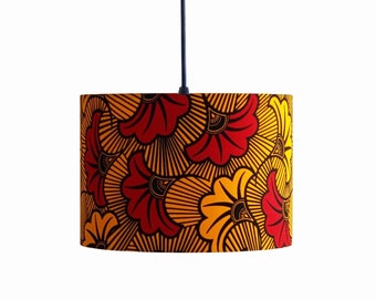 African Print Lampshade, Lampshade for Ceiling Lights, Drum Lampshade, Table Lampshade