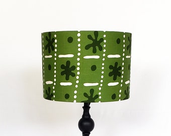 30cm Wax print lampshade, Mud cloth lampshade, African home decoration