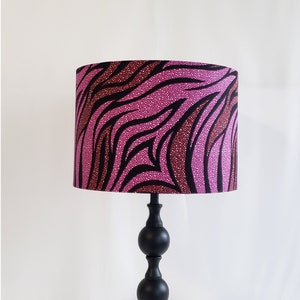 Dark Pink Waves Lampshade