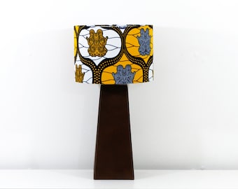 Geometric Wax Print Lampshade