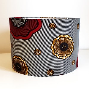 Wax Print Drum Lampshade, African Home Decor image 5