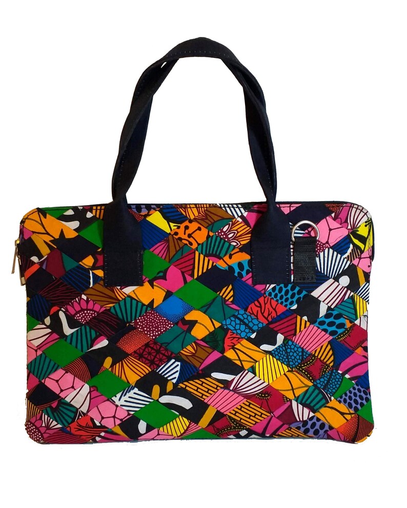 Patchwork Ankara Laptop Bag African Laptop Bag Tribal Laptop Etsy