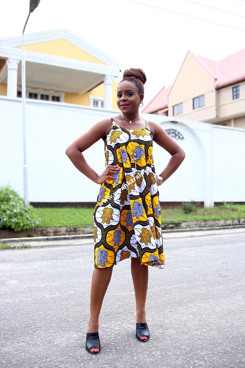 african swing dress