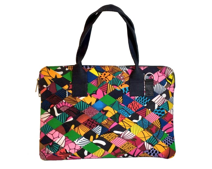Patchwork Ankara Laptop Bag African Laptop Bag Tribal Laptop Etsy