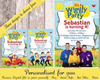 Wiggles Invitation Etsy