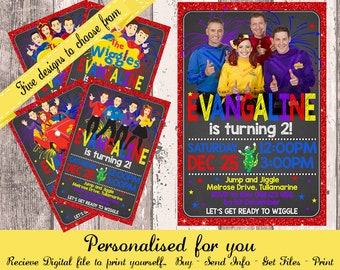 Wiggles Invitation Etsy