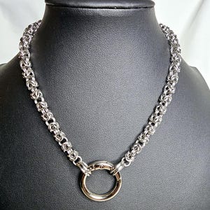 Byzantine Stainless Steel Functional Chainmaille Day Collar – Discreet, Durable, Everyday Wear And Play.