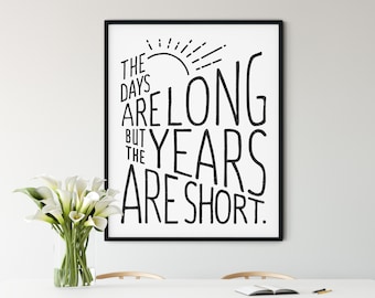 Years Are Short | Etsy