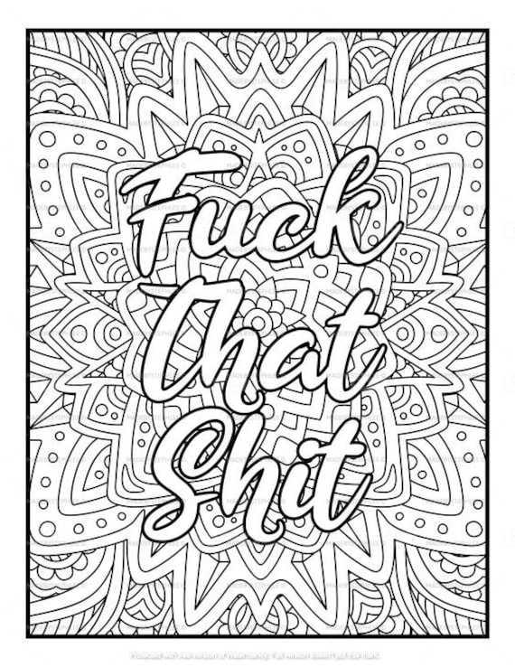 Adult Coloring Pages Curse Coloring - Il 570xN.3207891132 Gluo 