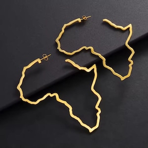 Adinkra Symbol Women's Earrings Silver and Gold Pendant Earring Adinkra Codes Pendant Ancient Gye Nyame Ghana Jewellery African Symbols Stud