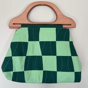 Green Checkered Betty Bag image 3