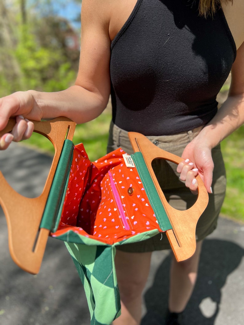 Green Checkered Betty Bag image 2