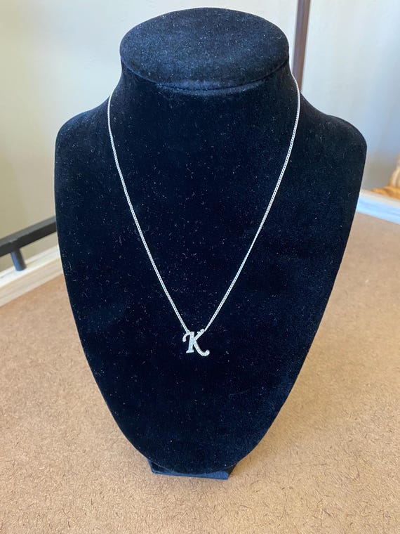 Initial Necklace - Sterling Silver View 6