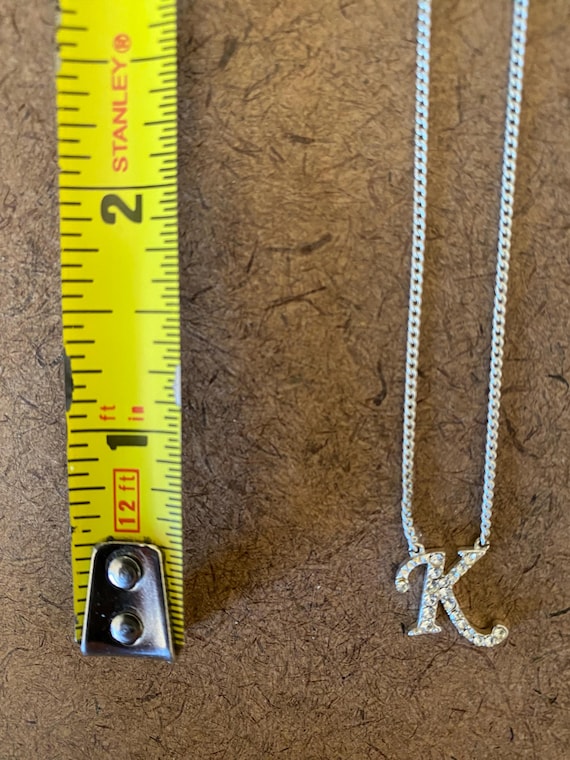 Initial Necklace - Sterling Silver View 4