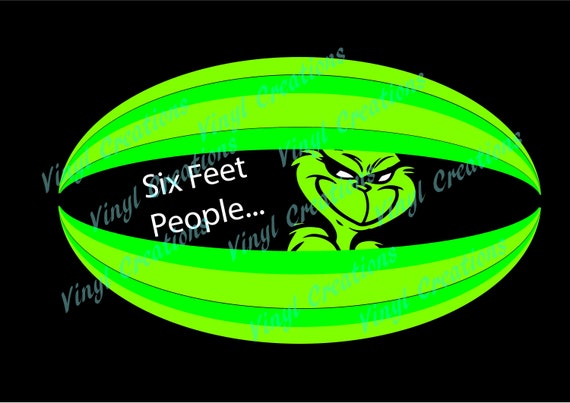 The Grinch 6ft People Mask SVG PNG 