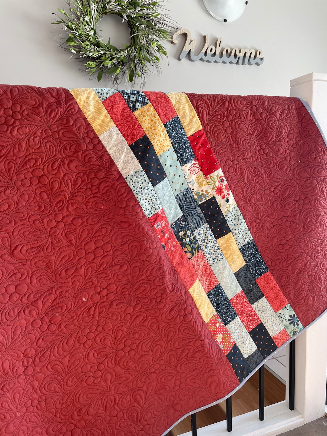 Modern Handmade Quilt Etsy