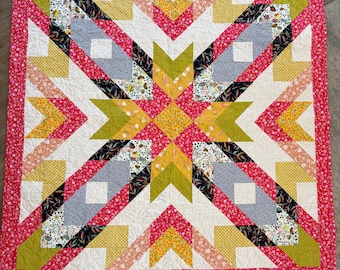 Square Quilt, Handmade Quilt