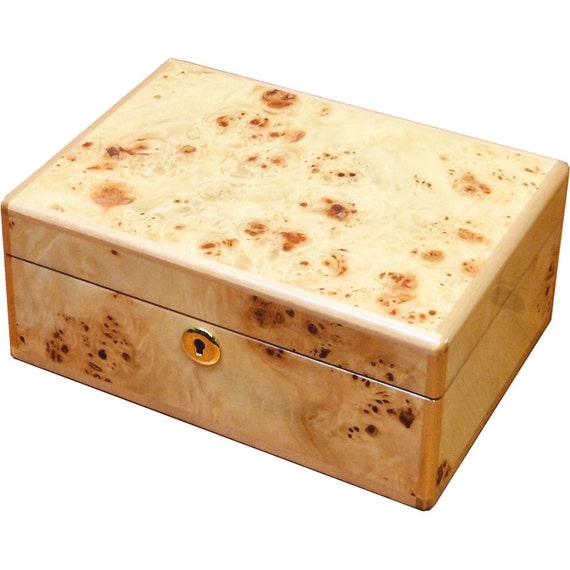 Hillwood Maple Burl Wood Jewellery Box With Lock (MP016J) - Etsy