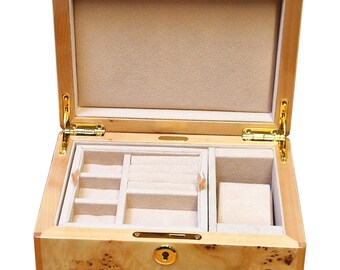 イルジメ　ボックス1、2　各6枚組 Hillwood Maple Burl Wood Jewellery Box With Lock (MP016J) - Etsy