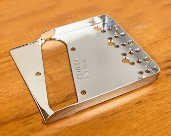 Fender Vintage Style Telecaster Bridge Plate w/Notched Flange and Modified to fit an American Standard