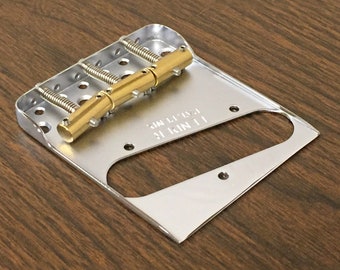 Fender "Top Load" Telecaster DBL Long Notched Bridge - w/ Custom Comp. Saddles
