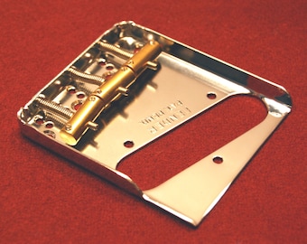 Fender Vintage Telecaster Notched Bridge - w/ Custom Compensated Saddles to fit an American Standard
