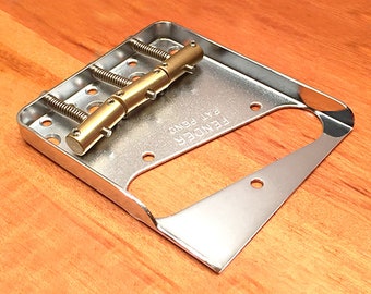 Fender Vintage Style Telecaster Notched Bridge - w/ 3 Custom Compensated Saddles