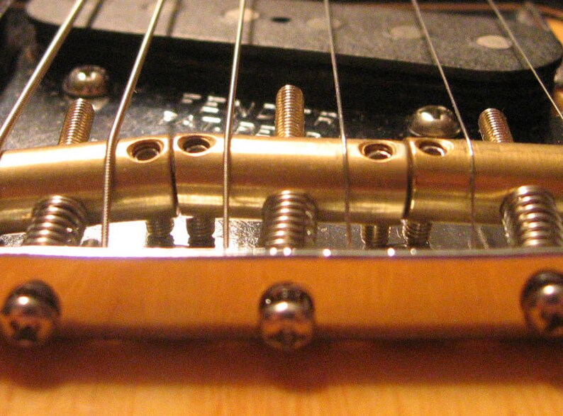 Fender Vintage Style Telecaster Bridge w/Custom Compensated Saddles image 4