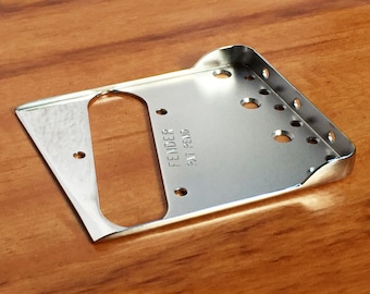 Fender Vintage Telecaster Bridge Plate w/Double Long Notched Flanges