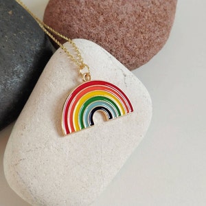 Rainbow necklace, Rainbow party, Rainbow baby, British Weather necklace, Rainbow in the Uk, Over the rainbow, Memorial gift, LBGT gifts