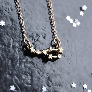 Taurus necklace, Zodiac jewellery, Constellation necklace, Astronomy lover, Geek necklace, Astrology gift, Birthday gift, Choker necklace