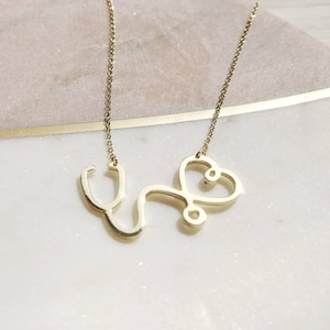 Stethoscope necklace, NHS Doctor gifts, Nurse graduation gift, Nurse jewelry, Gift for doctor, Veterinarian gift, Vet nurse, Medical student