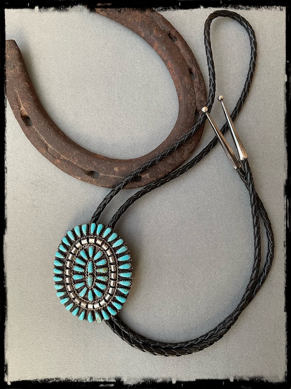 Important Vintage Native American Zuni Mickey Turquoise Sterling Silver Squash Blossom Necklace Important Vintage Native American Zuni Mickey Turquoise Sterling Silver Squash Blossom Necklace