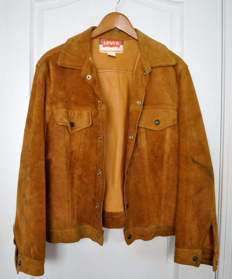 Vintage Levi's Big E Leather Jacket Size 42 - Etsy