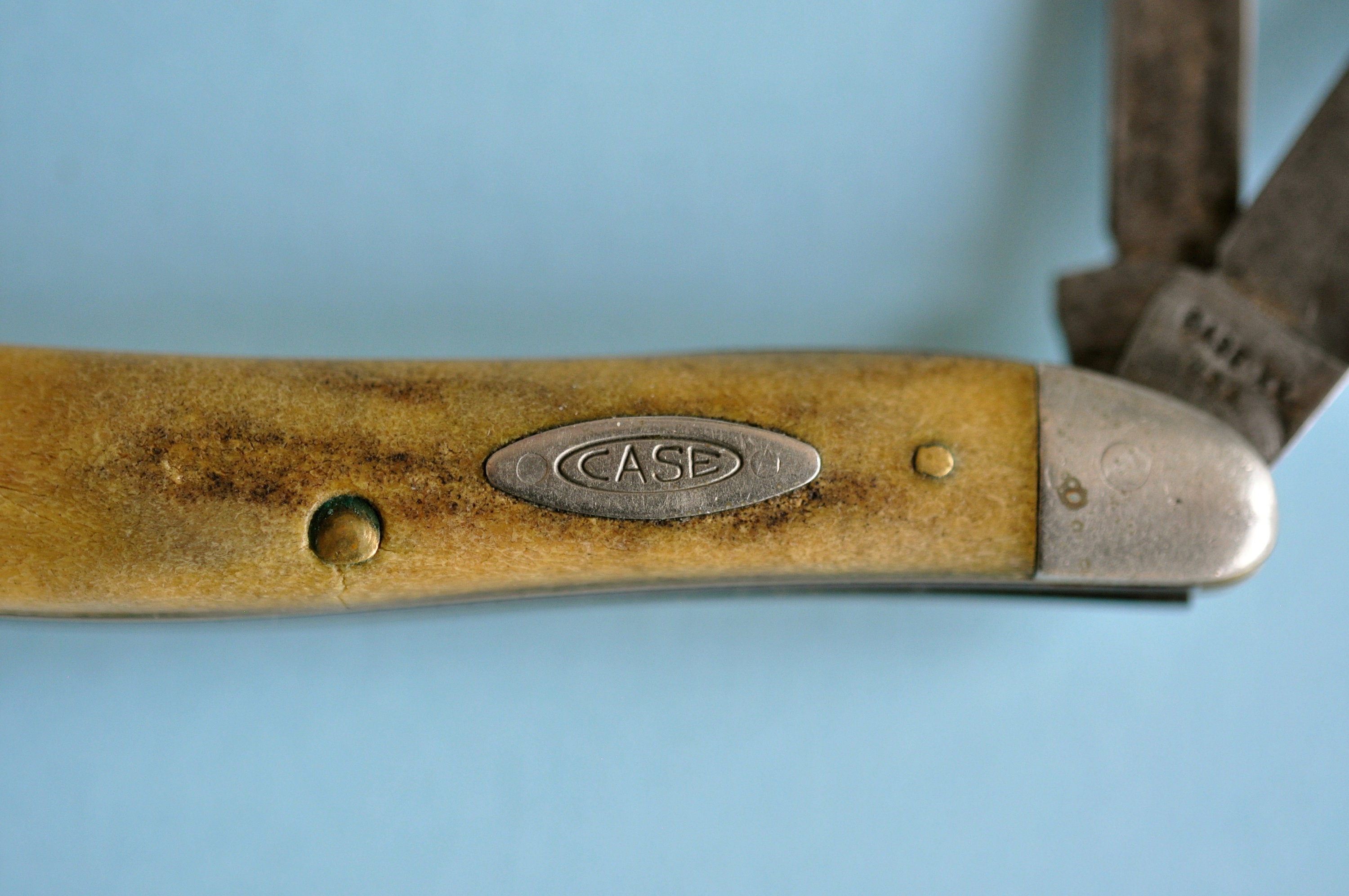 おじい Vintage Case XX Peanut Pocket Knife 5220 Stag Handle USA (1964-69
