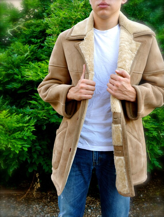 Vintage Scully Shearling Jacket Men's Size 42