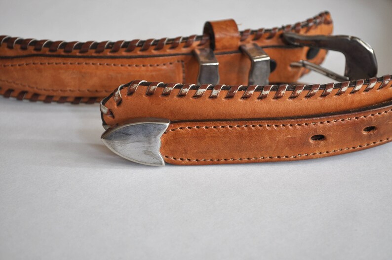 Vintage Torel Leather Belt Men/'s size 40100 Top Grain Cowhide