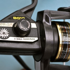 daiwa bg 10 spinning reel Vintage Daiwa BG10 3 Ball Bearing Fishing Reel