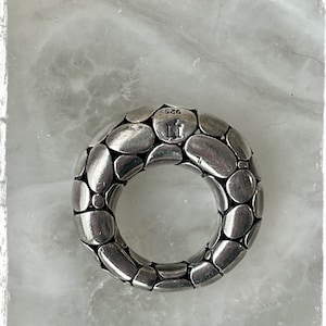 Vintage sterling silver John Hardy &quot;Kali Pebble&quot; pendant