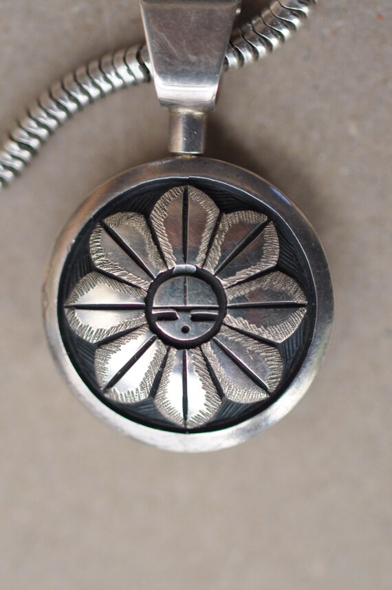 Cheryl Wadsworth Vintage Native American Hopi Sterling Silver Kachina Eagle Necklace Cheryl Wadsworth Vintage Native American Hopi Sterling Silver Kachina Eagle Necklace