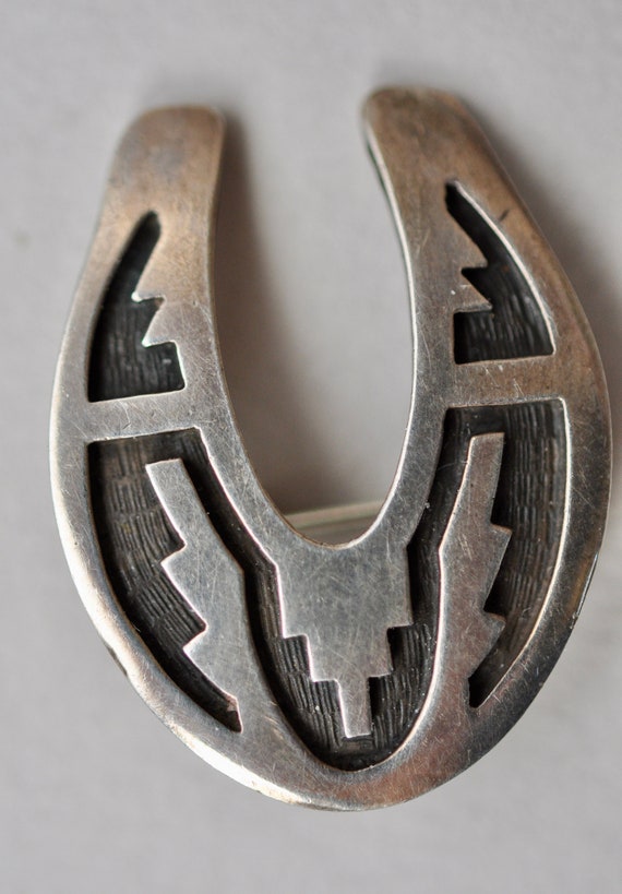 Vintage Native American sterling silver Hopi  Hor… - image 7