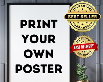 Custom Poster Printing - Custom Print Poster - Poster Printing - Personalized Poster - Movie Poster - Family Photo Poster - Wedding Poster