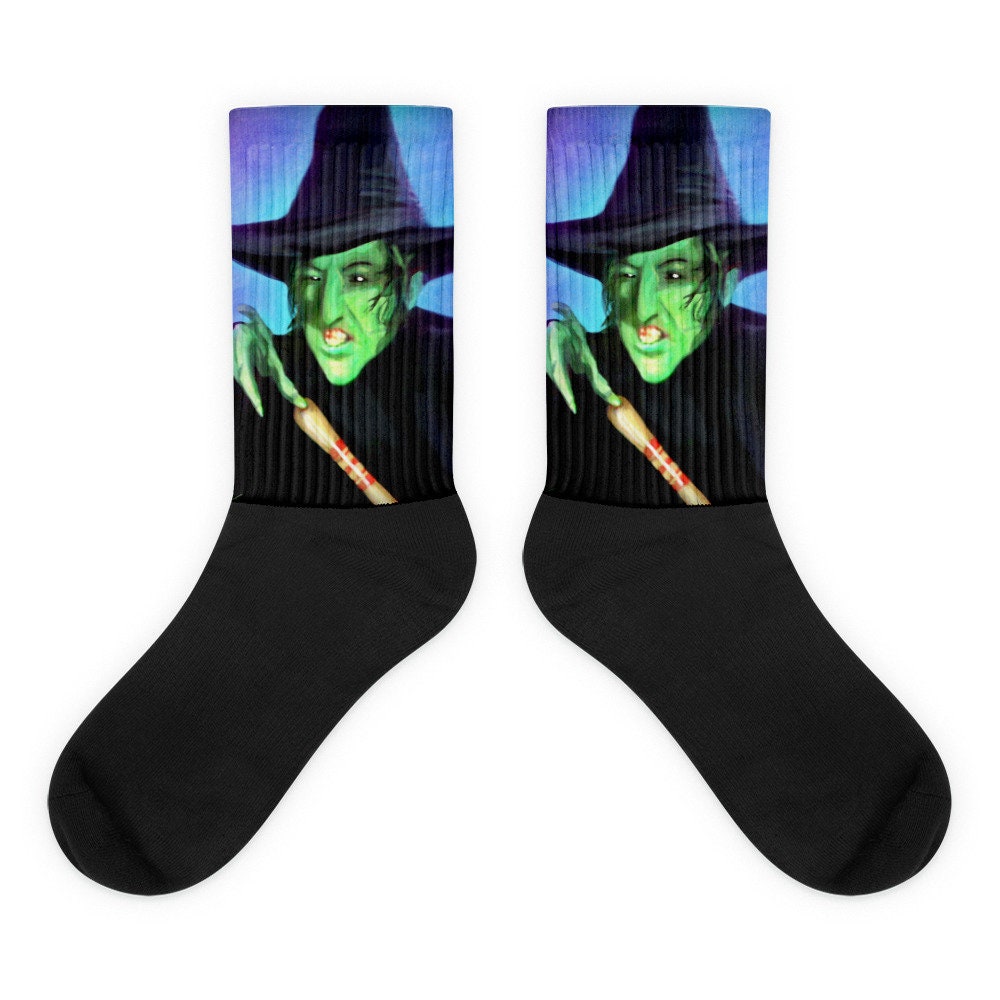 The Wicked Witch: The Wizard Of Oz Socks | Etsy