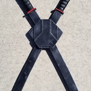 Volledige set WOOD Op Deadpool geïnspireerde schedeset.
