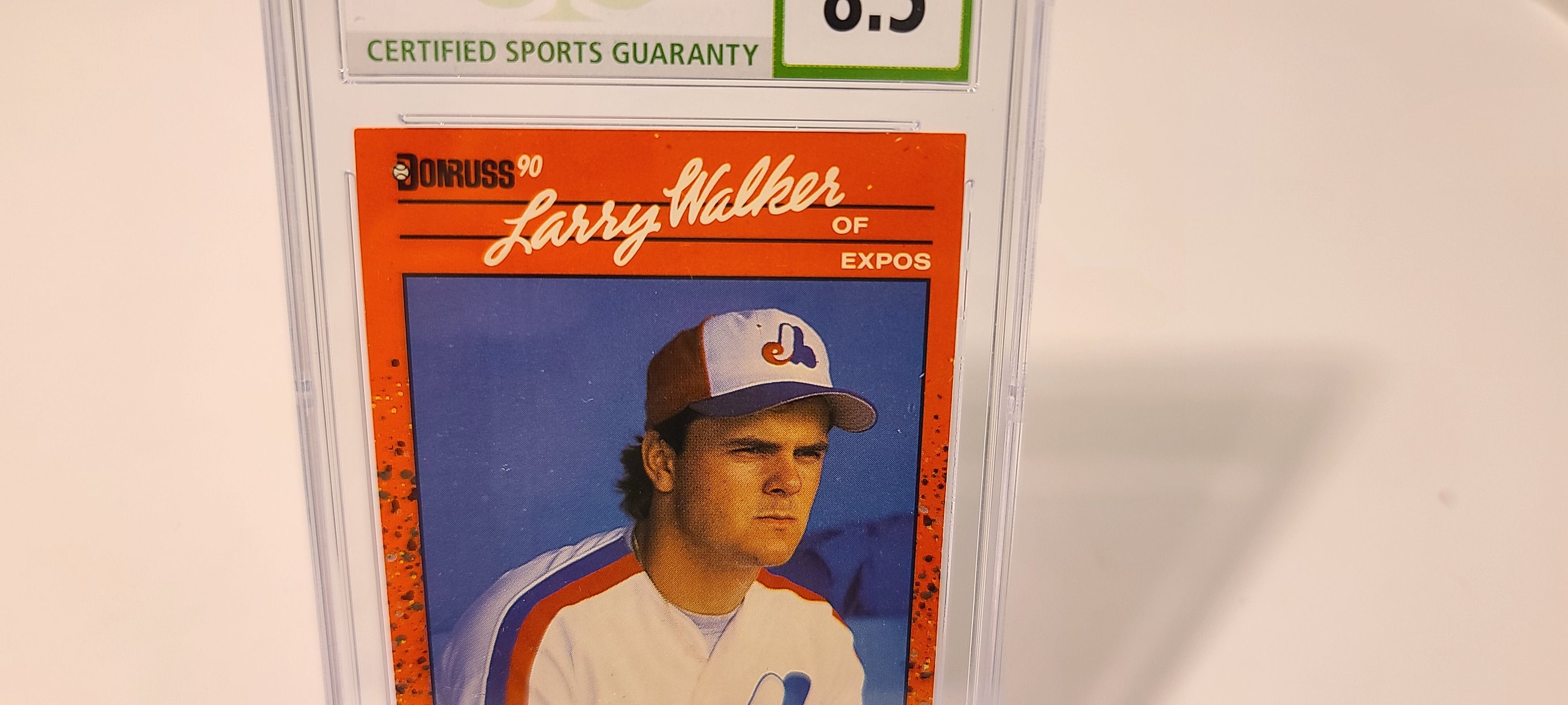 1990 Donruss Larry Walker Rookie Card CSG 8 5 Nm mint Expos Etsy 