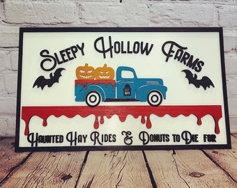 Sleepy Hollow Farms Halloween Sign