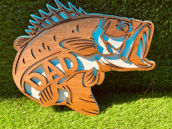 BASS Fathers Day Sign-dad-grandpa-uncle-papa or Plain Fish Hanging Sign  Home Decor, Fathers Day Gift, Fishing, Outdoors -  Canada