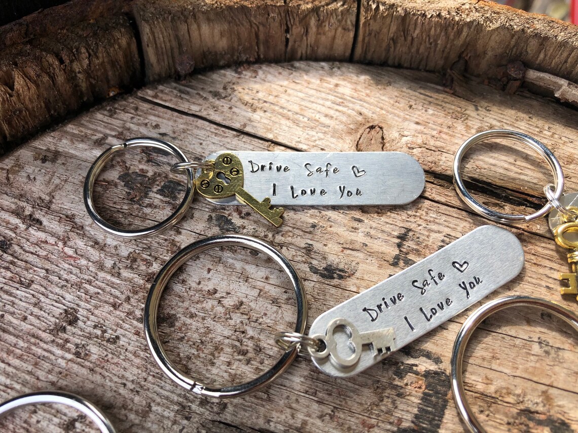 Drive Safe I Love You Keychain / Drive Safe Keyring / Drive Etsy