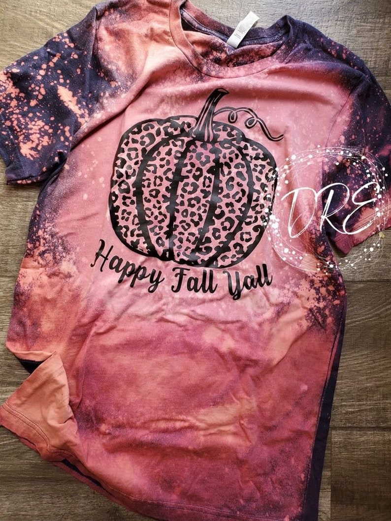 Happy Fall Yall Shirt / Leopard Fall Shirt / Leopard Print | Etsy