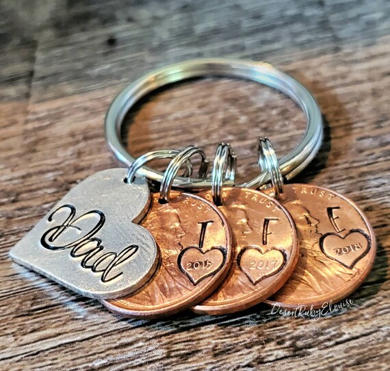 Engraved shop penny keychain